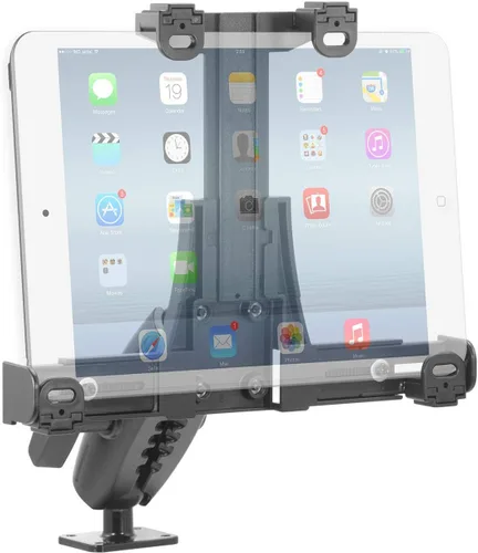 Vista 2 de iBOLT TabDock Lock'n Dock 1.496 in Bizmount – Soporte de base de taladro de bloqueo de metal industrial resistente para todas las tabletas de 7 a 10