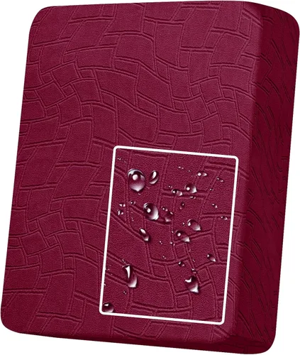 Vista 65 de MAXIJIN Fundas de cojín impermeables para sofá, funda de cojín individual de asiento de silla, fundas elásticas para sofá modular con parte inferior