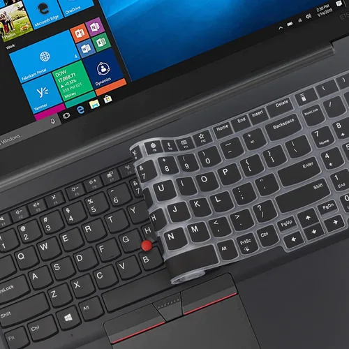 Vista 6 de Funda de teclado para Lenovo ThinkPad E15 Gen 4/3/2, ThinkPad L15 Gen 2/1, ThinkPad T15 T15p T15g P15s P15s P15v Gen 3/2/1, ThinkPad E580 E590 E595