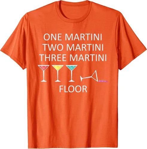 Vista 15 de Funny Bartender One Two Three Martini Floor Cocktail T-Shirt Asphalt Grey