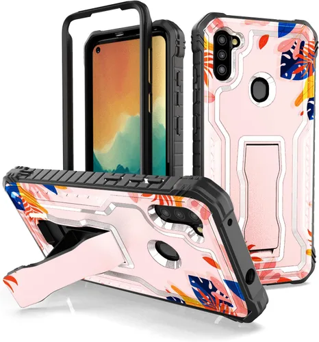 Vista 8 de FITO - Funda para Samsung Galaxy A11, durable, resistente a los golpes, con protector de pantalla y soporte integrado