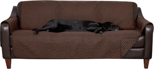 Vista 19 de Furhaven - Funda acolchada impermeable para muebles de sala de estar para perros y gatos, con diseño de patas, protector con reverso antideslizante