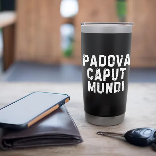 Vista 7 de Padova Caput Mundi Città Simpatica Uomo Donna Bambino - Vaso aislado de acero inoxidable