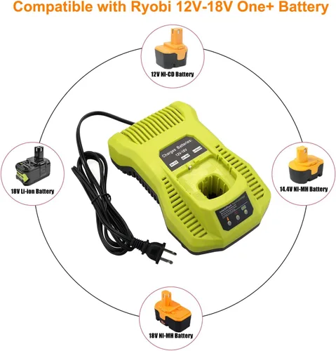 Vista 2 de SKYON 18V P117 Rapid Charger for P117 P118 P131 Battery Charger Compatible with Ryobi One+ P193 P192 P191 P190 P189 P194 P145 P102 P107 P108 PBP007