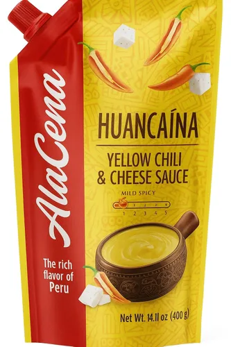 Vista 4 de Alacena Salsa Huancaina Crema Peruana 14.11 oz - paquete de 3