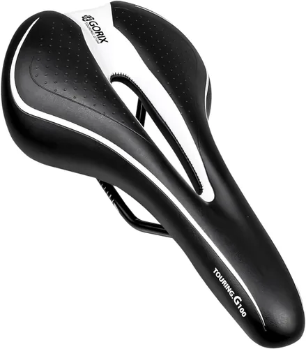 Vista 20 de Sillín GORIX para Bicicleta Cómodo con Cojín y Riel para Bicicleta de Montaña y Carretera para Hombres y Mujeres (GX-C19)