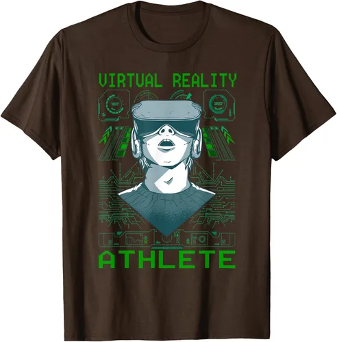 Vista 5 de Playera divertida de realidad virtual para atleta VR Gamer Negro