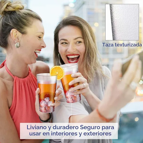 Vista 5 de Sieral Paquete de 36 vasos de plástico reutilizables de 20 onzas, vasos transparentes reutilizables para bebidas, vasos apilables para restaurante
