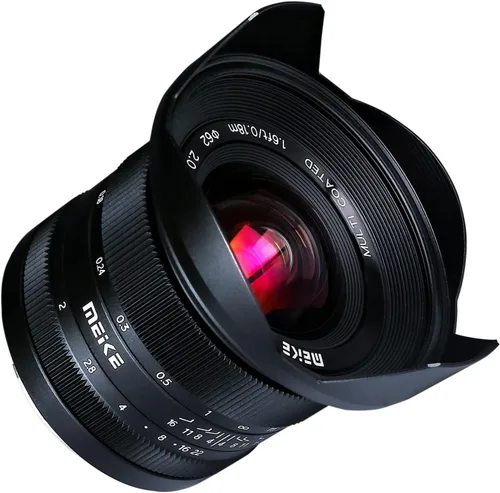 Vista 2 de Meike Lente de enfoque manual ultra gran angular f2.0 de 0.472 in compatible con cámaras sin espejo Sony E Mount APS-C A6400 A5000 A5100 A6000 A6100