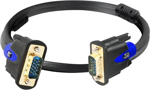 Vista 6 de SHD Cable VGA, VGA a VGA HD15 Cable de monitor para PC portátil TV proyector-3 pies