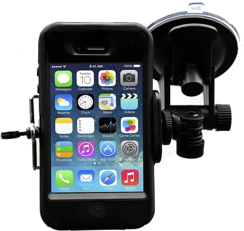 Vista 3 de DaVoice Soporte para teléfono celular para parabrisas de automóvil, compatible con iPhone X XS Max XR 8 Plus 7 Plus 6S Plus 6 Plus SE Samsung Galaxy