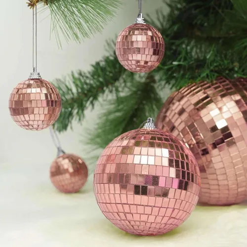 Vista 20 de Efavormart - 6 espejos de cristal de oro rosa de 2 pulgadas, decoración de fiesta de discoteca para bodas, eventos, fiestas de cumpleaños