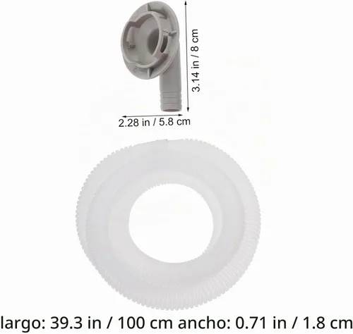 Vista 4 de Kit de drenaje de aire acondicionado para ventana, adaptador universal para ventana, unidad dividida, manguera de drenaje, equipo de conector