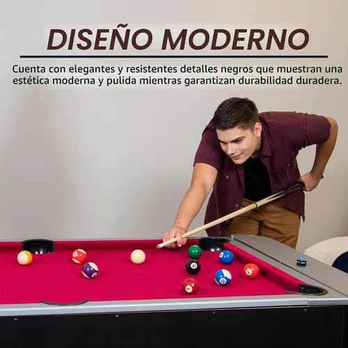 Vista 8 de Hathaway Triple Threat Mesa de Juego Multifuncional – Campo de Juego Rotativo que Ahorra Espacio para Mesa de Billar de 183 cm, Mesa de Hockey