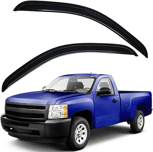 Vista 7 de Lightronic Visera de ventana de ventilación automática extra duradera en el canal, compatible con Chevrolet Silverado 2007-2013 y GMC Sierra 1500