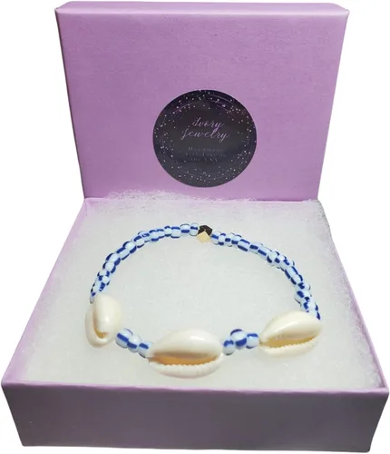 Vista 17 de Sea Shell Santeria Ilde Stretch Unisex Beaded Ifa Bracelet