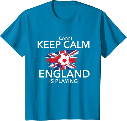 Vista 51 de I Can't Keep Calm England Is Playing - Camiseta para amantes del fútbol, Negro