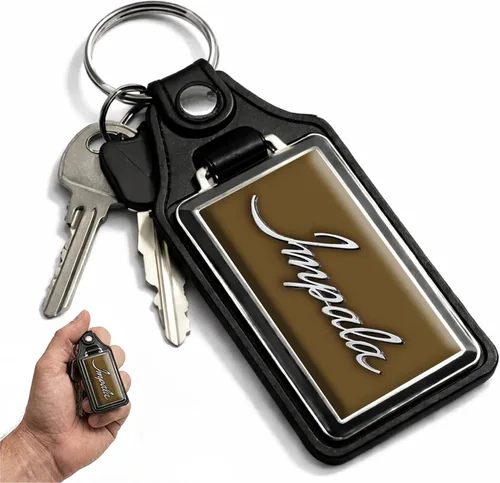 Vista 39 de Brotherhood Car Key Chain for Impala - Classic Models Keychain for Men and Oro olímpico - Guión de 1969