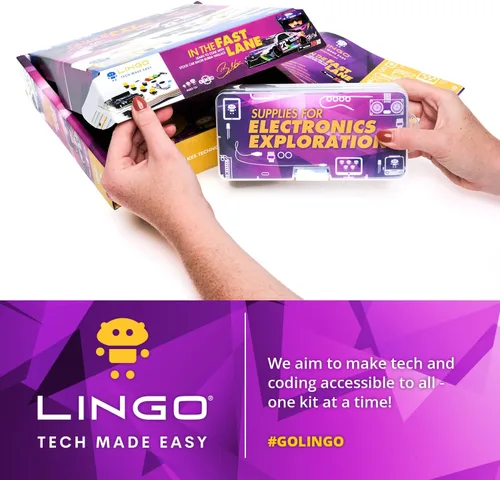Vista 6 de LINGO in The Fast Lane Kit de codificación STEM - Construye, codifica y aprende la tecnología de un coche de carreras - Aprende a codificar