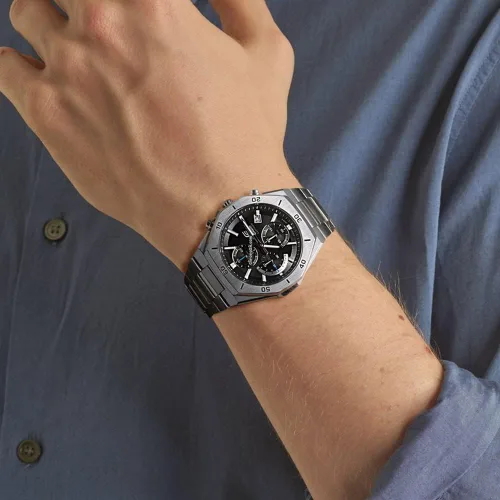 Vista 4 de Casio Mens Chronograph Quartz Watch Edifice with Stainless Steel Strap