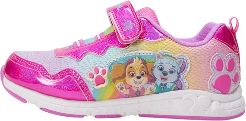 Vista 2 de Nickelodeon Tenis de Paw Patrol para niñas, sin cordones, con luz LED (niñoniño pequeño), Multi, 0 Toddler