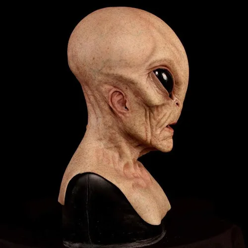 Vista 4 de Máscara aterradora de Halloween, súper suave, espeluznante máscara de Halloween, cosplay del demonio malvado, vestido elegante para fiesta