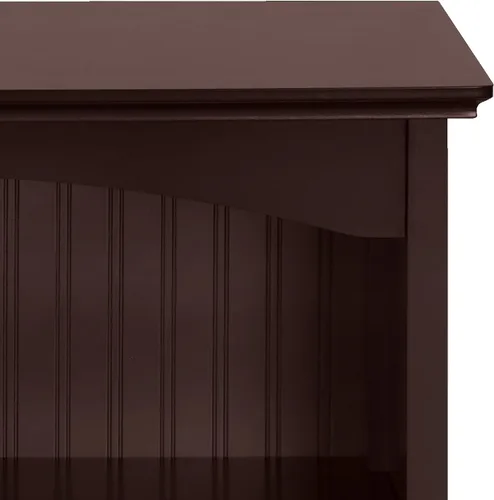 Vista 6 de eHemco Estantería de 3 niveles con 2 soportes arqueados, 40 pulgadas, cereza