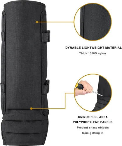 Vista 4 de Snake Gaiters Leg Guards: Waterproof Snake Chaps for Hunting, Adjustable Leg Gaiter Snake Bite Protection for Lower Legs, Lightweight Flexible