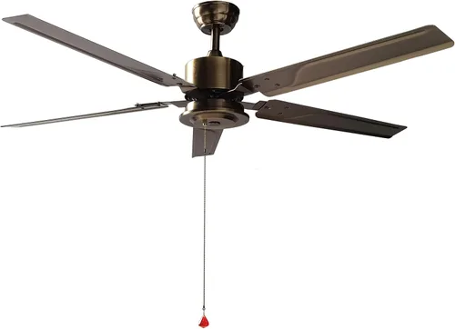 Vista 2 de Ventilador de techo de bronce solar para exteriores de 52