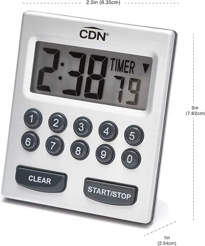 Vista 11 de Component Design CDN TM30 Temporizador de 2 alarmas con entrada directa., 7", Plateado