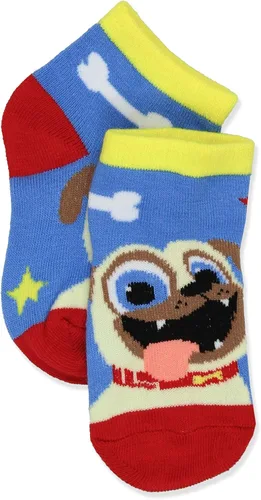 Vista 4 de Puppy Dog Pals - Juego de 6 calcetines para niños pequeños