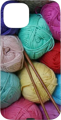 Vista 9 de Knitting and Crochet Colorful Yarn Photo Knitting Needles Case for iPhone 17