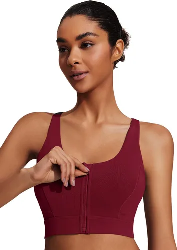 Vista 2 de COOrun Wirefree High Support Bra for Women Small to Plus Size Everyday Wear, Exercise and Offers Back Support