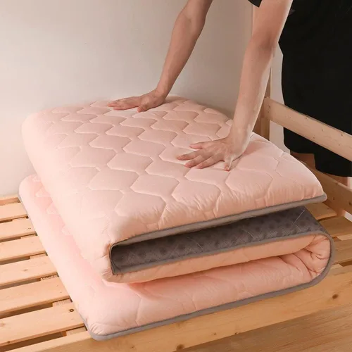 Vista 8 de Colchón japonés mejorado, tapete portátil de tatami para campamento, colchón plegable tamaño individual/individual/Queen/King, colchón de cama