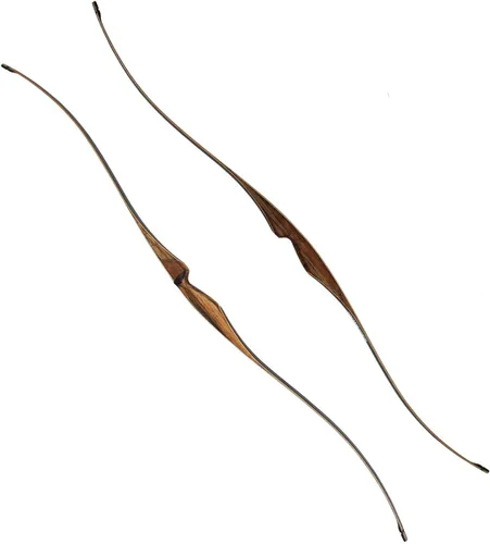 Vista 2 de Topbows Sparrow - Arco largo tradicional de 54 pulgadas, 20-35 libras, peso de dibujo, arco largo de una pieza, arco recurvo para manos derechas