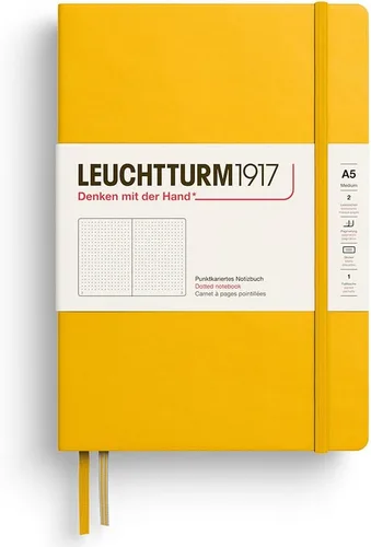 Vista 20 de LEUCHTTURM1917 373976 Cuaderno mediano (A5), tapa dura, 251 páginas numeradas, cereza, liso