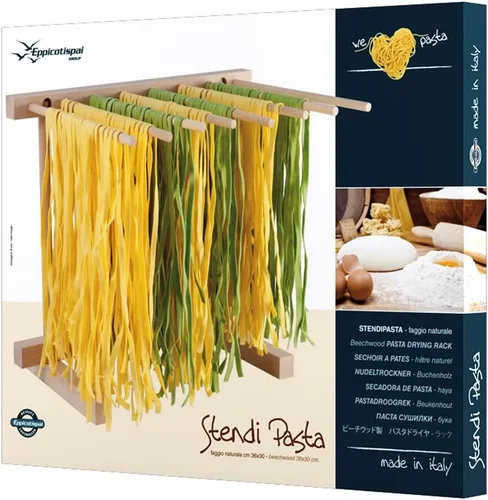 Vista 4 de Eppicotispai EP 102 - Estante de secado de pasta plegable de madera de haya natural
