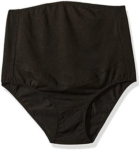 Vista 3 de Bragas de maternidad de algodón para mujer, ropa interior ajustable de corte alto, paquete de 4
