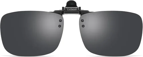 Vista 19 de Gafas de sol polarizadas con clip de metal abatibles y sin montura para gafas graduadas Negro