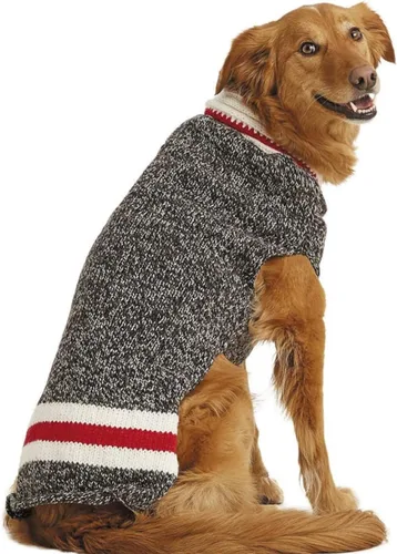 Vista 4 de Suéter tejido de novio para perro, XXS, Tonos café