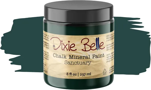 Vista 366 de Pintura para muebles con acabado de tiza Dixie Belle Paint Company - Amatista (4oz) - Pintura mineral de tiza chic púrpura profundo mate