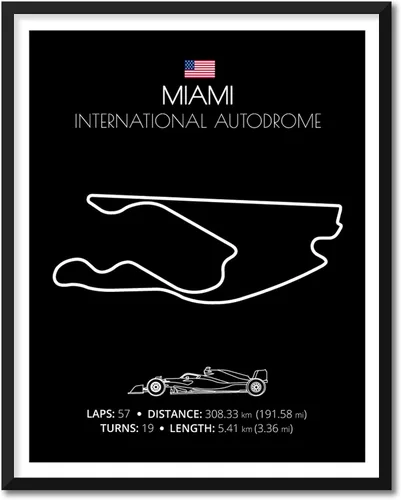 Vista 13 de Custom Car Posters Póster hecho a mano compatible con Autodromo Enzo e Dino Ferrari (Imola, Italia), póster de pista de carreras diseñado