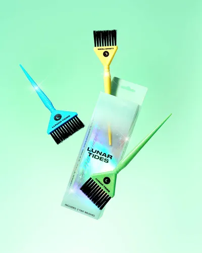 Vista 2 de Lunar Tides Juego de cepillos para el cabello - Paquete de 3 cepillos Aura Tint (Aqua)