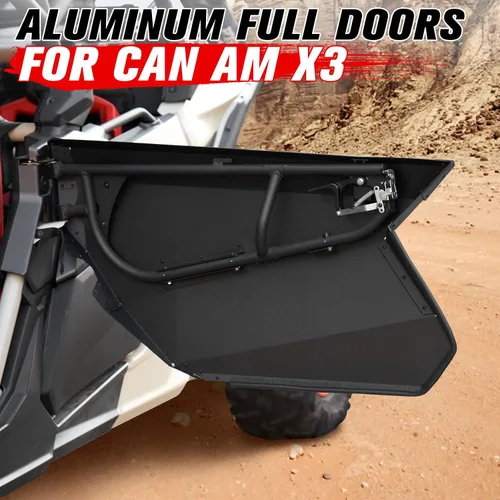 Vista 6 de A & UTV PRO Puertas completas de aluminio X3 para Can-Am Maverick X3/X3 MAX 2017-2024 2025, paneles de puerta de metal resistentes para puertas