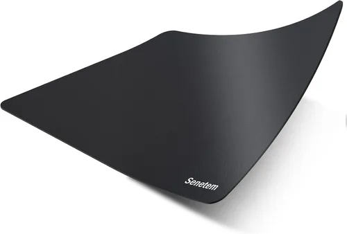 Vista 2 de Senetem Paquete de 4 alfombrillas de mouse para juegos ultra suaves, base de goma antideslizante, superficie lavable para mouse con cable e