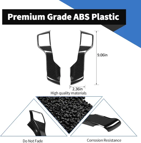 Vista 5 de Voodonala Funda decorativa para volante de 4Runner para Toyota Tacoma 2014-2021 Tundra Sequoia 2018-2021 Toyota 4Runner SUV 2010-2021