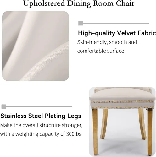 Vista 9 de Juego de mesa de comedor moderna de mármol sintético de oro blanco de 68 pulgadas para 6, juego de mesa rectangular de 7 piezas con patas de acero
