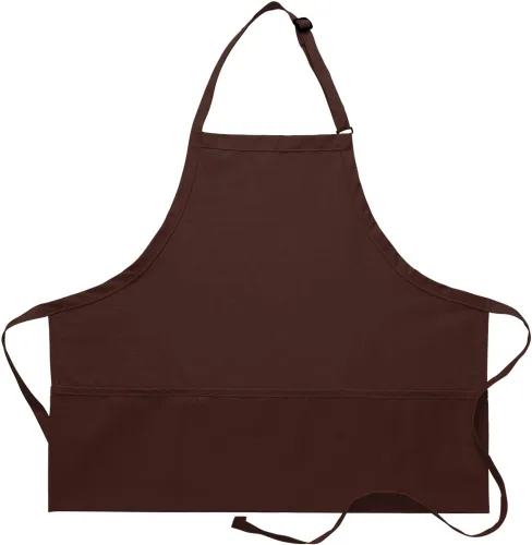 Vista 9 de DayStar Apparel Delantal con peto de 3 bolsillos de alta calidad con cuello ajustable y lazos extralargos, estilo 200