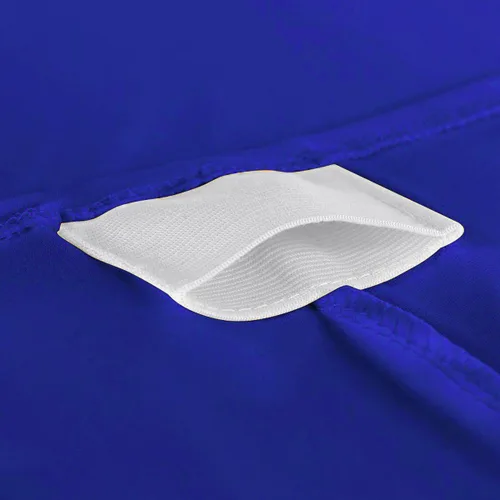 Vista 7 de Mantel elástico ajustable de elastano para cóctel, color azul real, 36 x 42 pulgadas, para bodas, eventos y fiestas
