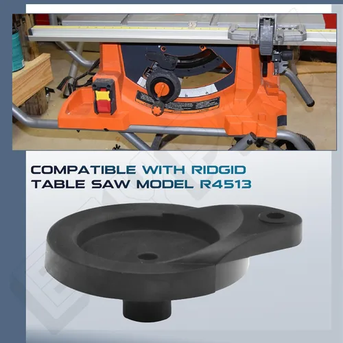 Vista 5 de Paquete de 2 ruedas de mano de sierra de mesa 089290001054 compatibles con sierra de mesa Ryobi R4513, rueda de mano ajustable para Ridgid, fácil